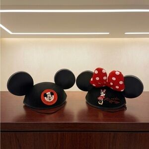 Disney Daddy & Daughter Mickey and Minnie Mouse Ears Cap Hat Set (2011 Edition)